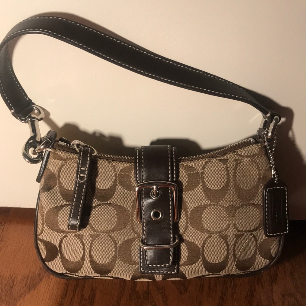 Brown coach handbag